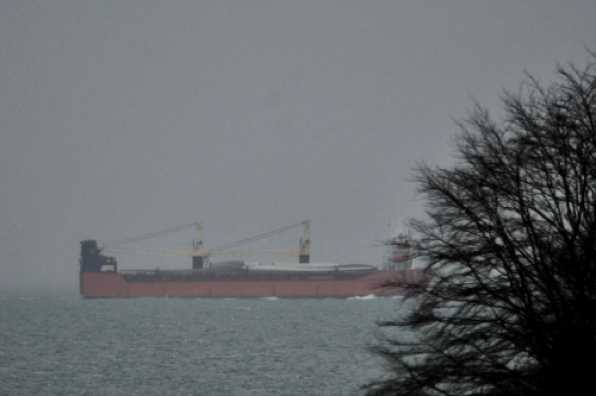 19 February 2020 - 11-12-56 
Fleet Leader, a 127m Ro-Ro cargo ship is disappearing behind the headland on its way to Messolongi (in Greece). It set off from Emden. On the river Ems in Germany, of course.
€FleetLeaderCargo